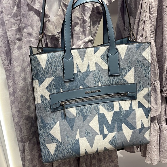 Michael Kors Kenly Large NS Tote Chambray Multi - Picture 4 of 16